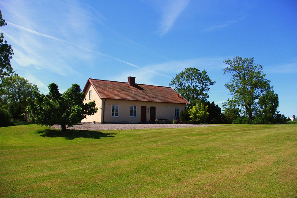Gult hus i puts